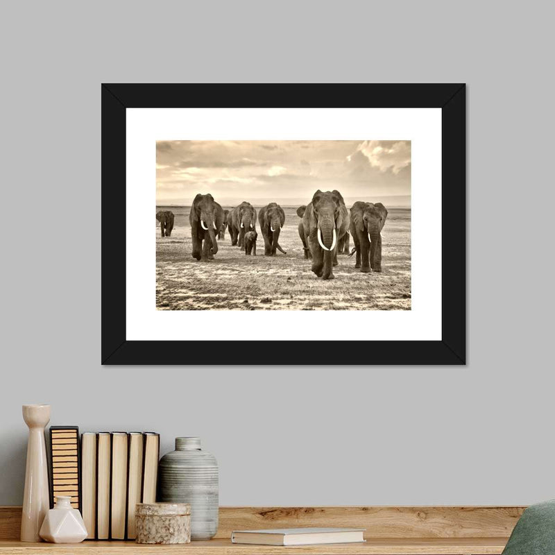 Herd Of Elephants Wall Art