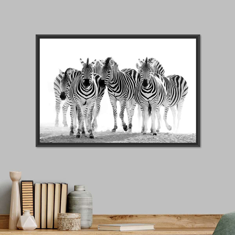 Zebras On The Move Wall Art