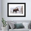 Snowy Moose Wall Art