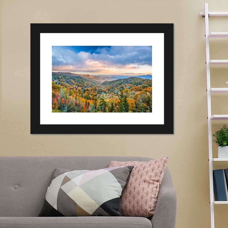 Smoky Mountains At Fall Wall Art
