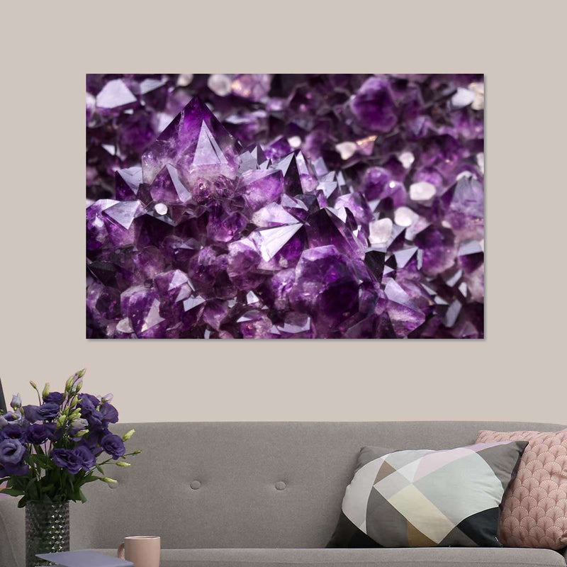 Purple Amethyst Geode Wall Art