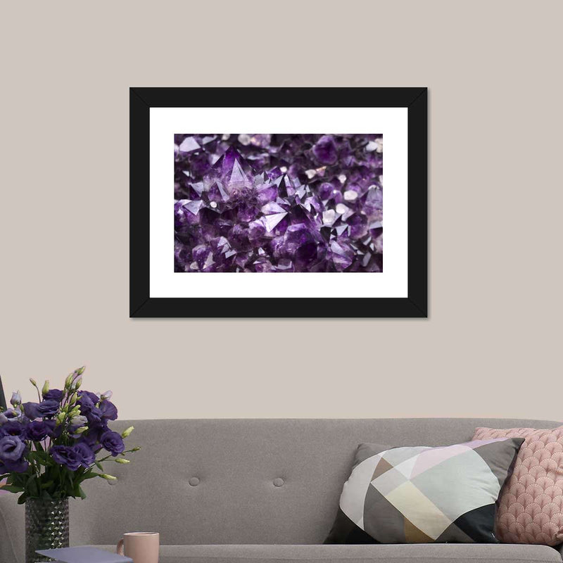 Purple Amethyst Geode Wall Art