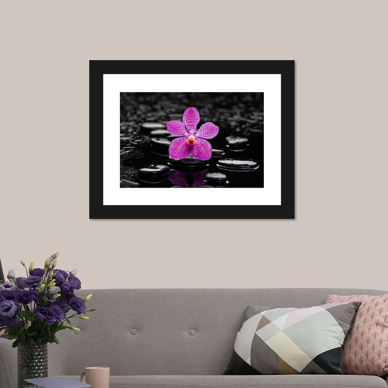 Zen Purple Orchid Wall Art