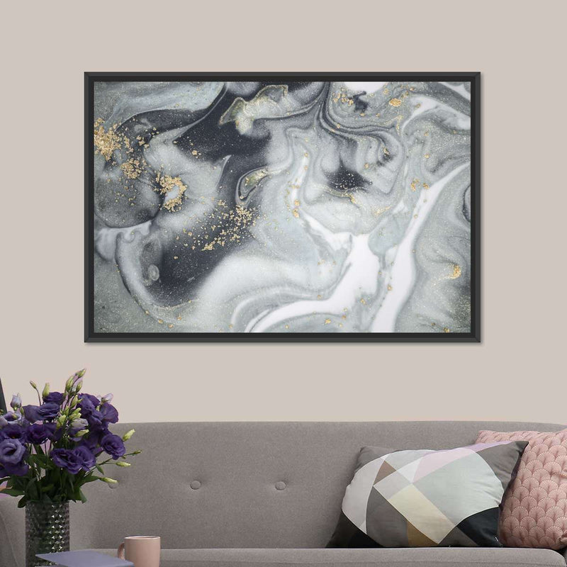 Swirly Fluid Abstract Wall Art