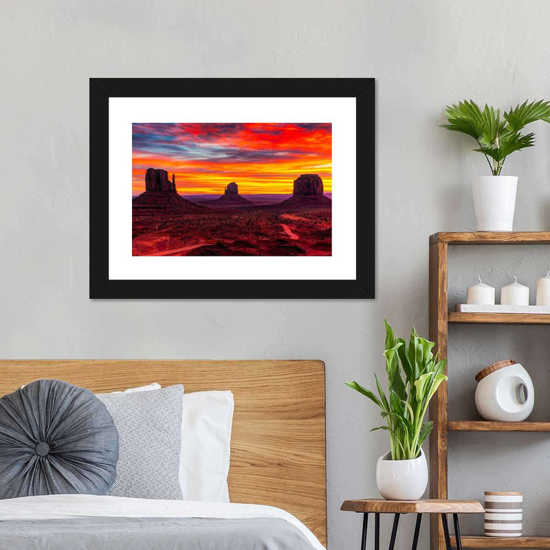 Monument Valley At Sunset Wall Art