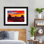 Monument Valley At Sunset Wall Art