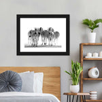 Zebras On The Move Wall Art