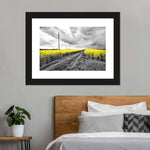 Pop Yellow Flower Field Wall Art