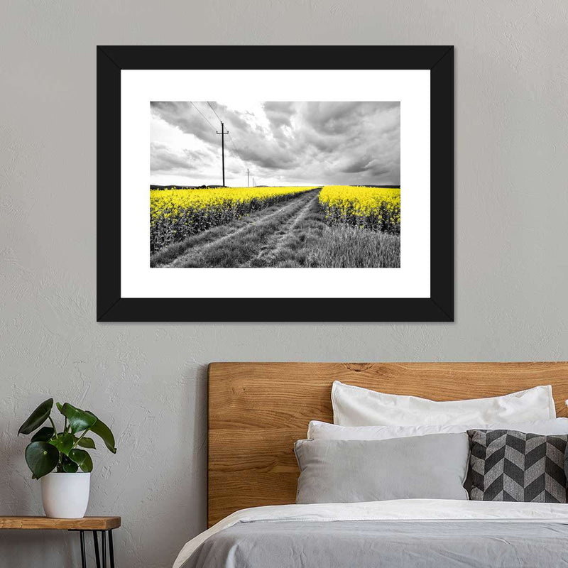 Pop Yellow Flower Field Wall Art