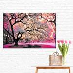 Pink Bloom Claw Trees Wall Art
