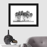Zebras On The Move Wall Art
