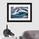 Leaping Dolphins Wall Art