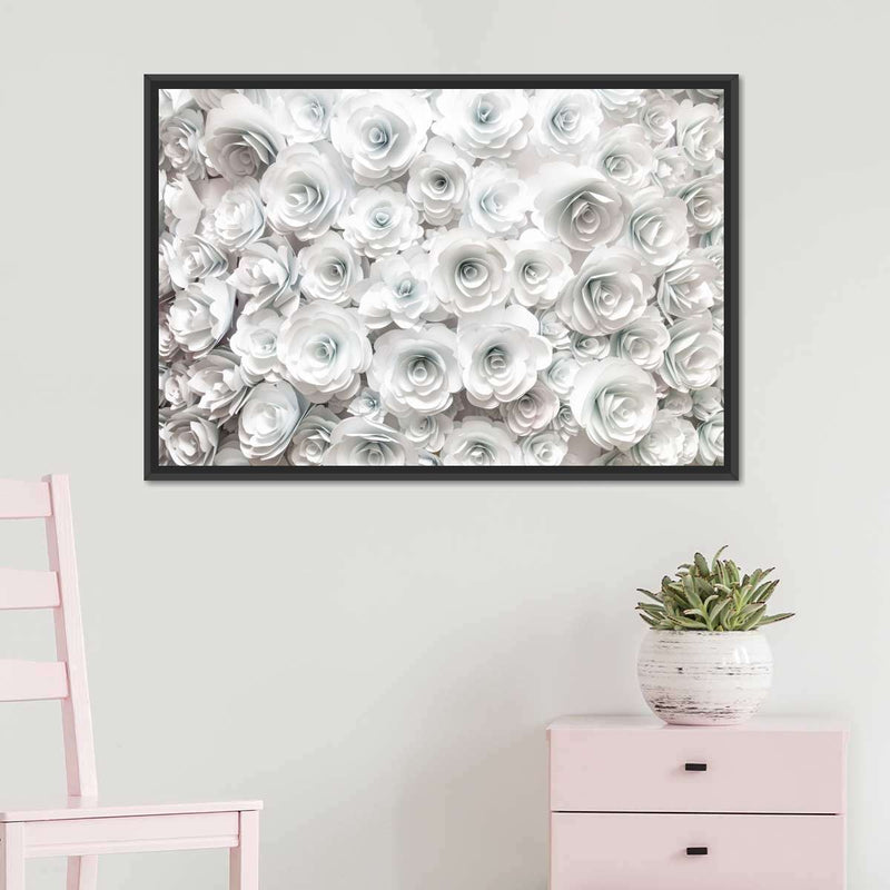 White Roses Wall Art