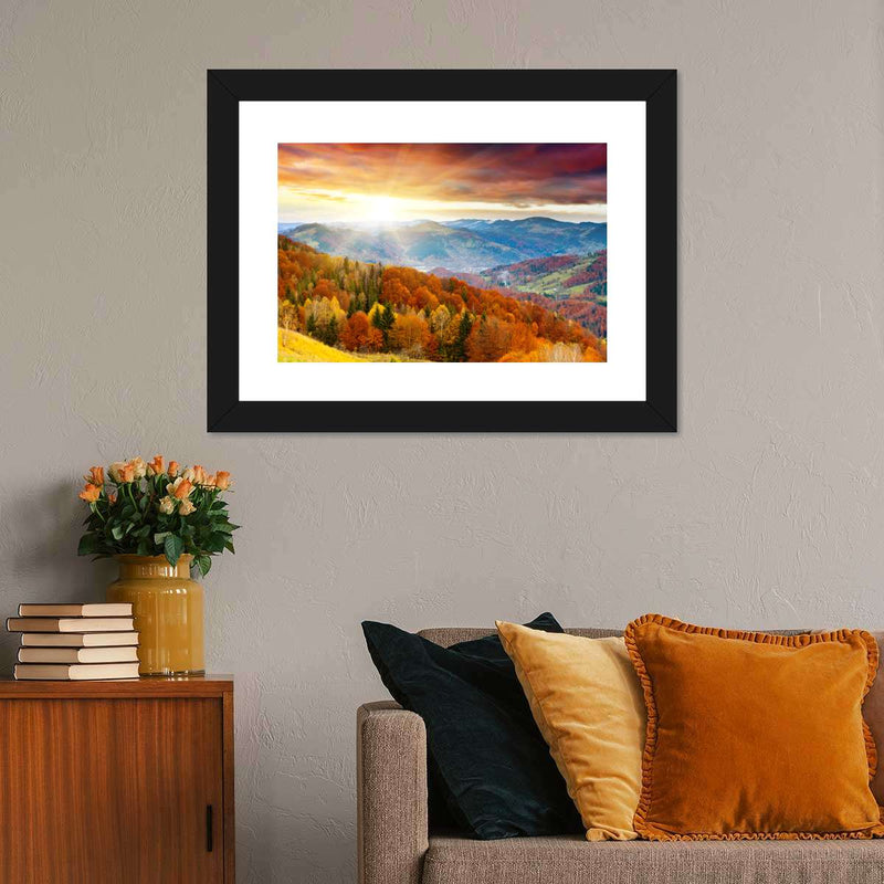 Mountain With Trees Wall Art