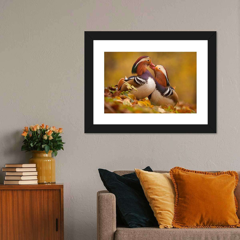 Loving Mandarin Ducks Wall Art