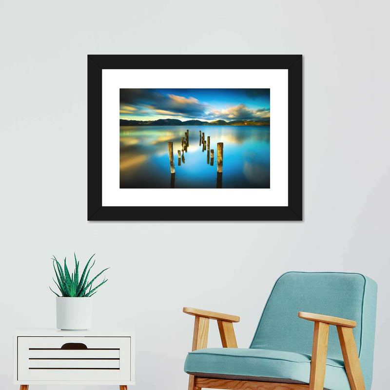 Massaciuccoli Lake Sunset Wall Art