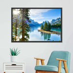 Sunny Maligne Lake Wall Art