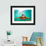 Maui Green Turtle Wall Art