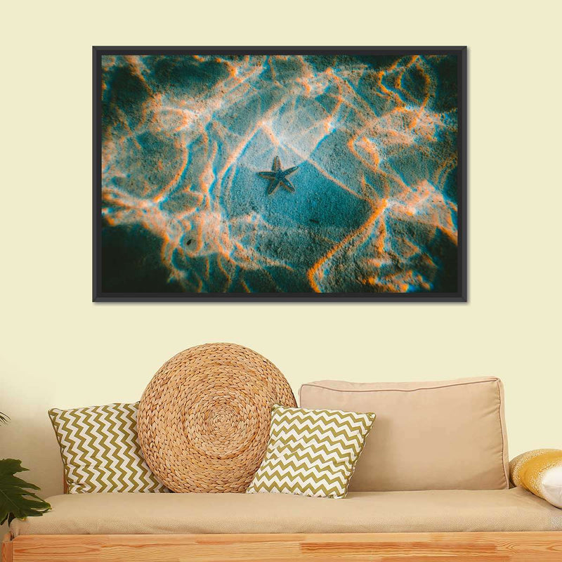Sandy Underwater Starfish Wall Art