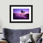 Violet Toned Lake Wall Art