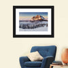 Snow Mountain Sunset Wall Art