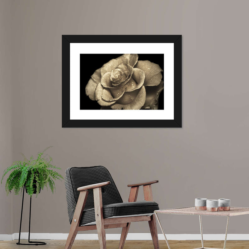 Retro Rose Wall Art