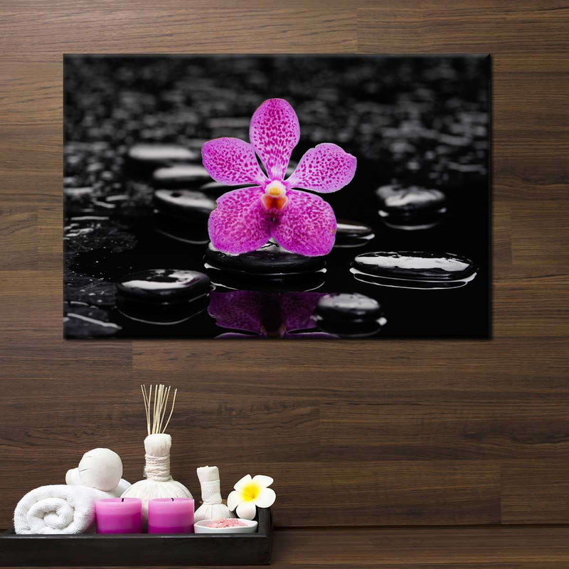 Zen Purple Orchid Wall Art