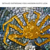 King Crab Mosaic Décor Canvas Wall Art