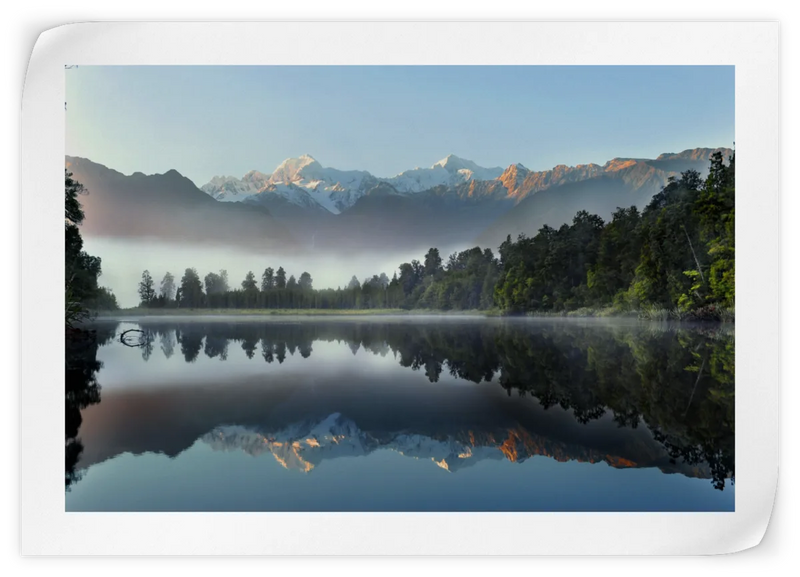 Lake Matheson Reflection Wall Art