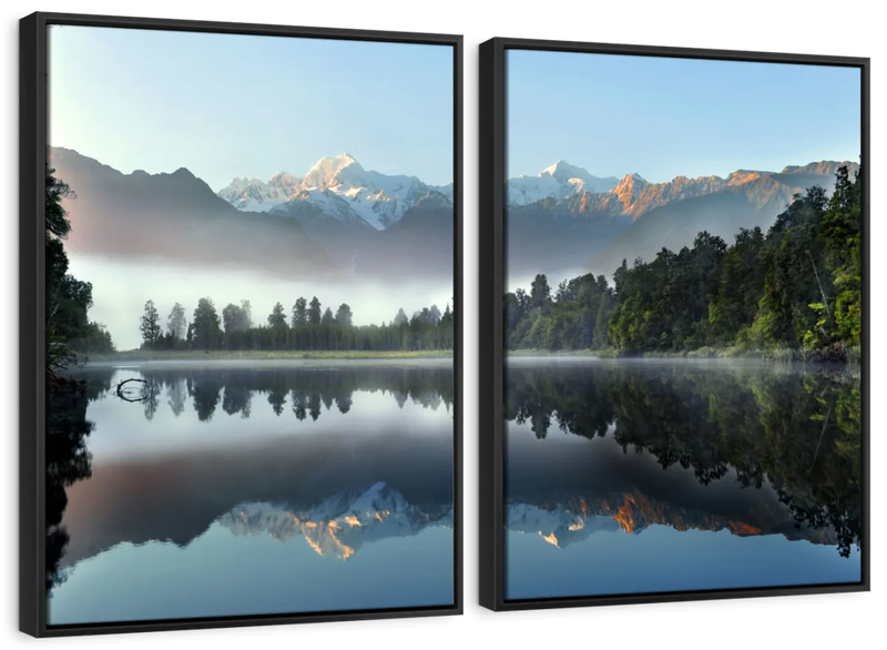 Lake Matheson Reflection Wall Art