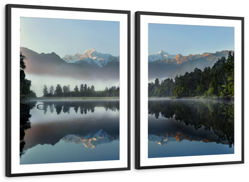 Lake Matheson Reflection Wall Art