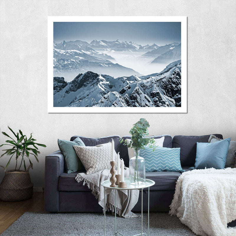 Swiss Mountain Peaks Wall Art