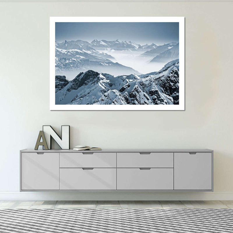 Swiss Mountain Peaks Wall Art