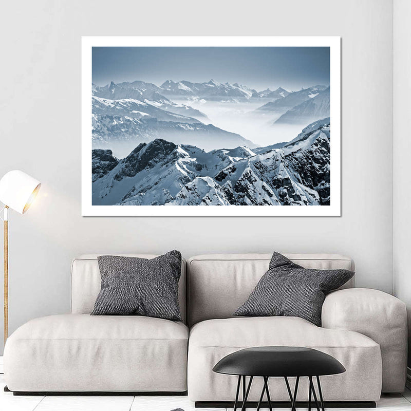 Swiss Mountain Peaks Wall Art