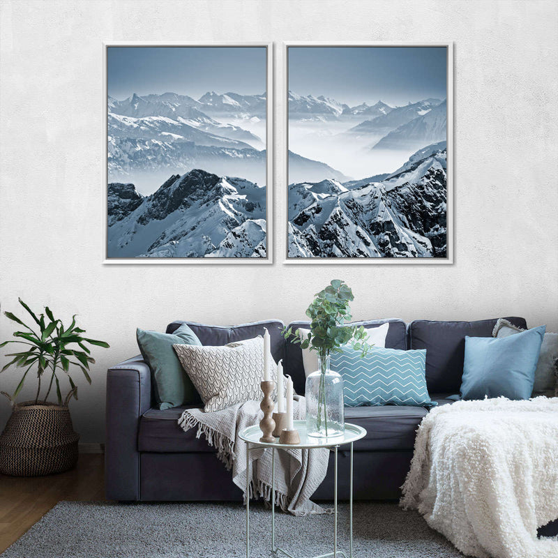 Swiss Mountain Peaks Wall Art