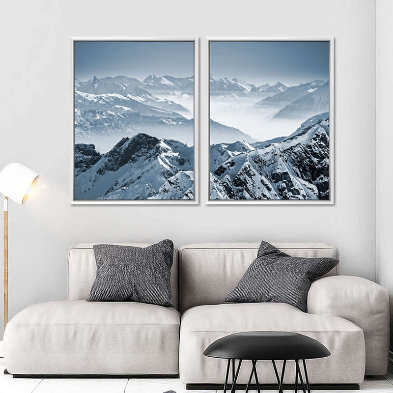 Swiss Mountain Peaks Wall Art