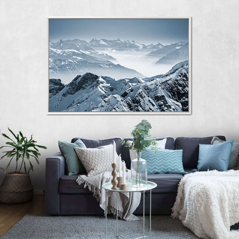 Swiss Mountain Peaks Wall Art