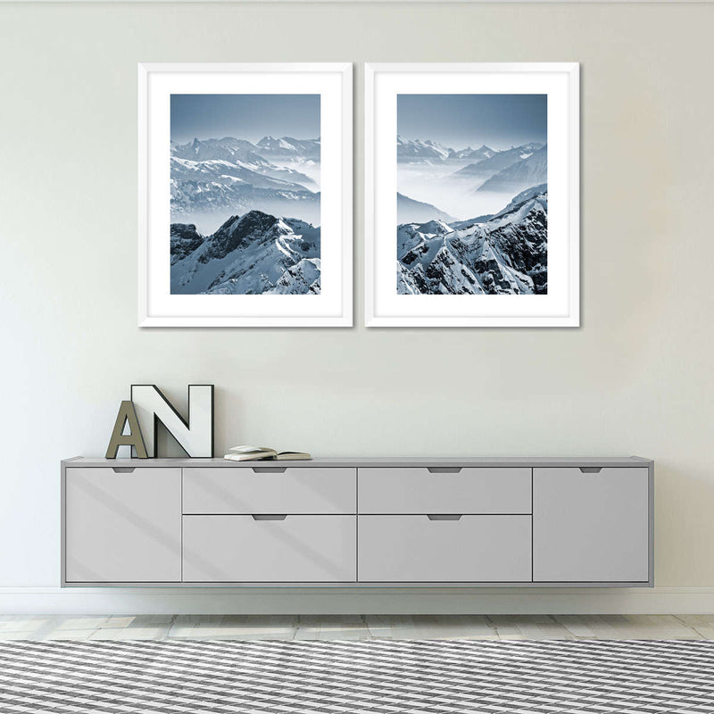 Swiss Mountain Peaks Wall Art