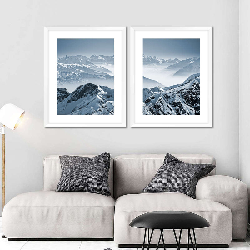 Swiss Mountain Peaks Wall Art