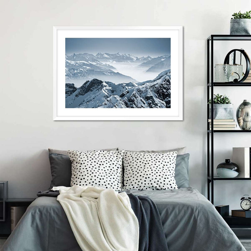 Swiss Mountain Peaks Wall Art