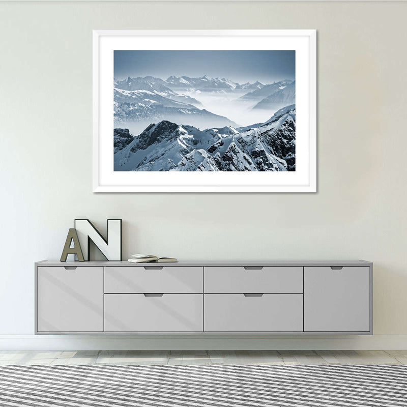 Swiss Mountain Peaks Wall Art