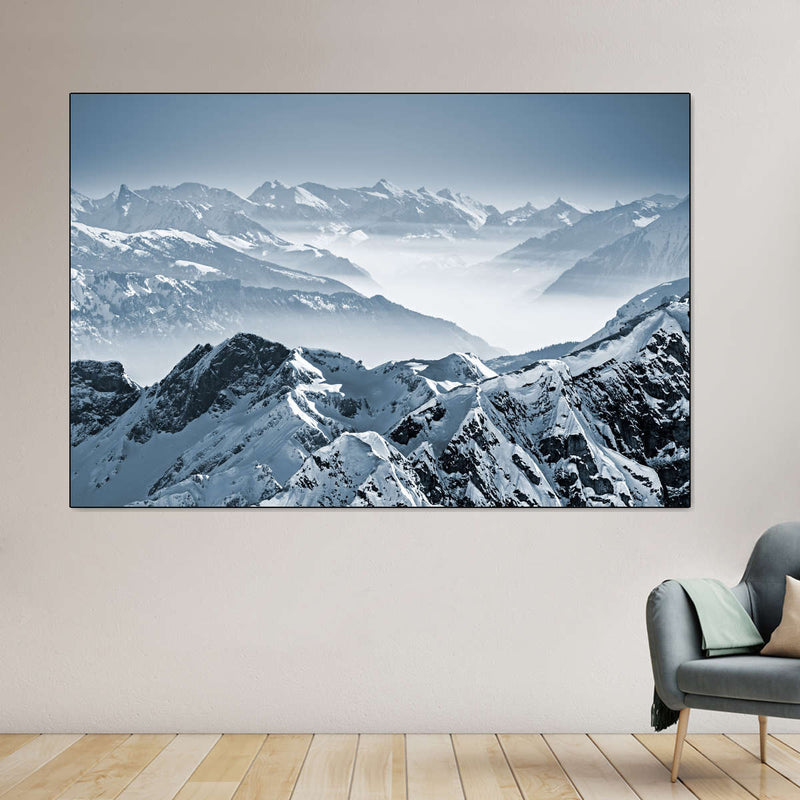 Swiss Mountain Peaks Wall Art