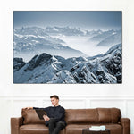 Swiss Mountain Peaks Wall Art