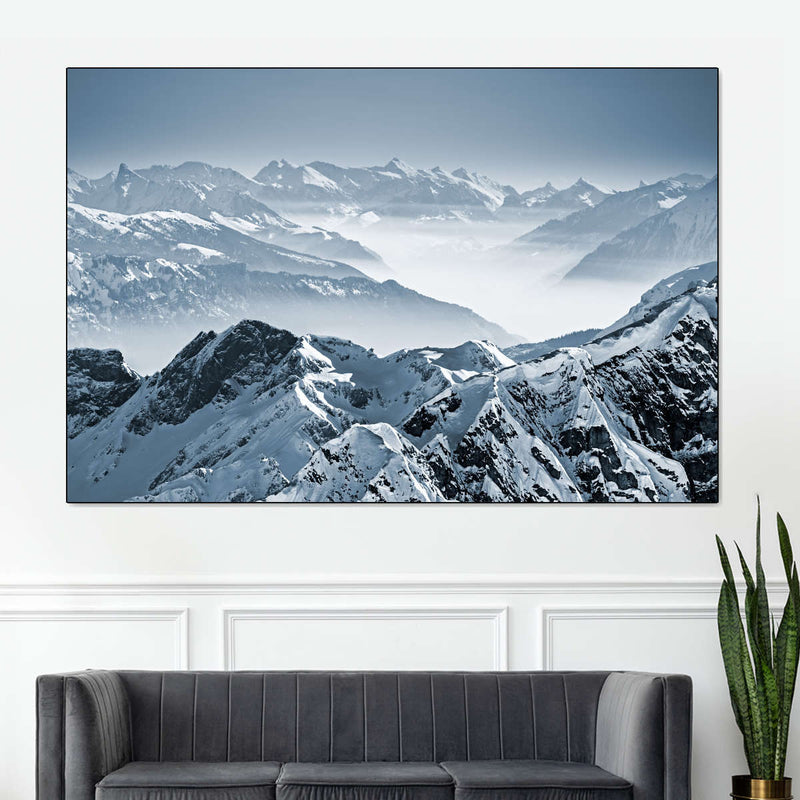 Swiss Mountain Peaks Wall Art