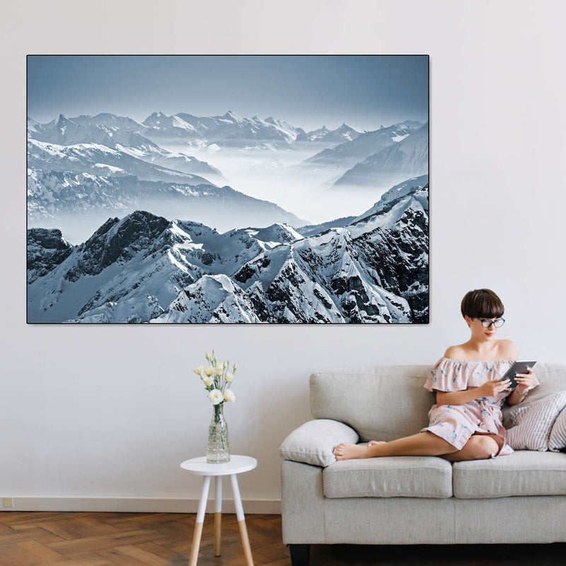 Swiss Mountain Peaks Wall Art