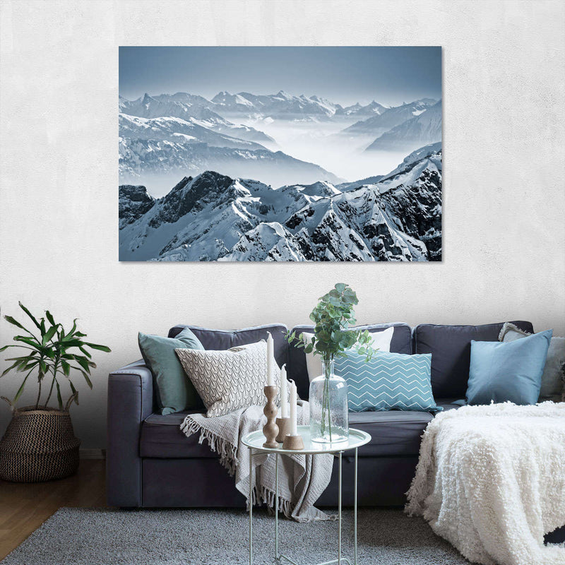 Swiss Mountain Peaks Wall Art