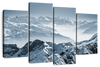 Swiss Mountain Peaks Wall Art