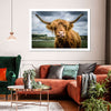 Silly Highland Cow Wall Art