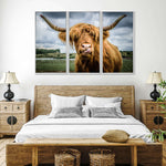 Silly Highland Cow Wall Art