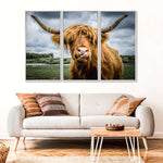 Silly Highland Cow Wall Art